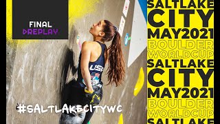 IFSC World Cup Salt Lake City 2021  Boulder finals [upl. by Fernyak]