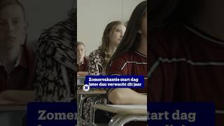 De zomervakantie begint dit schooljaar een dag later dan verwacht [upl. by Notsehc]