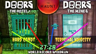 Doors  The Haunt Hotel  Mines WORLD RECORD SPEEDRUN 2728 NO CHEATS [upl. by Draper491]