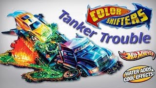 Hot Wheels Color Shifters Tanker Trouble Color Changing Cars Playset [upl. by Abraham]