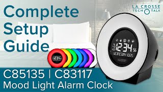 C85135  C83117 Mood Light Alarm Clock Setup Guide [upl. by Pfeffer]