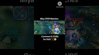 Miya 3939 Matches  ML Season 34 mobilelegends shortgamehighlights [upl. by Aissert]