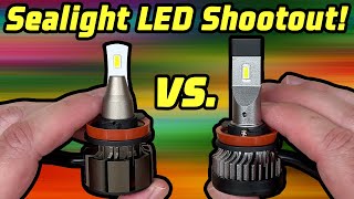 Sealight Shootout Xenower X2 vs Laxmas L2 LED Headlight Which is better [upl. by Mllly]