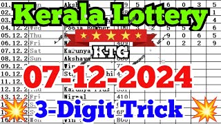 Kerala lottery guessing  07122024  Kerala lottery result [upl. by Burget]