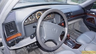 W140 SClass Mercedes Benz Review Interior Video S420 S500 For Sale [upl. by Anahsek372]