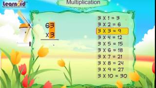 Class 2 Multiplication 2 Digit by 1 Digit [upl. by Ahseined557]