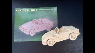 DIY Convertible Car  DIY 3D Woodcraft Construction Kit [upl. by Nomyad]