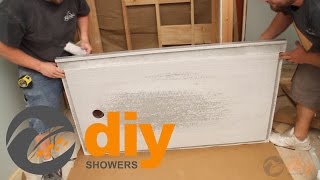 How to Install an Onyx Collection Shower Pan and Drain [upl. by Gehman]