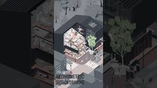 FREE Course  Axonometric Section Tutorial Series shorts short [upl. by Anilef192]