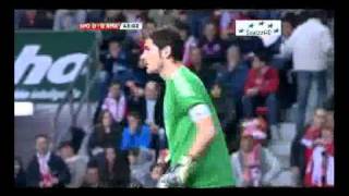 Iker Casillas Vs Fan  Sporting Gijon VS Real Madrid [upl. by Rayford]