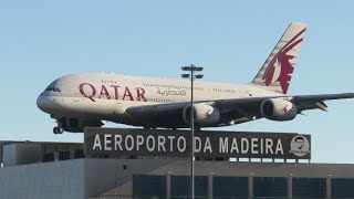 Condizioni meteorologiche estreme quando un grande aereo atterra allaeroporto di MADEIRA [upl. by Naivad]