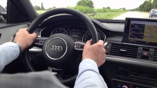 2013 Audi A6 28 FSI  Autobahn Top Speed [upl. by Sunda]