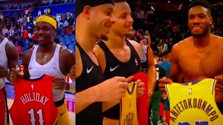 NBAs Players Exchanging Shirts Big Moments🔥 [upl. by Linnette766]