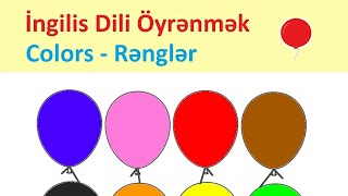 Colors  Rengler  Ingilisce Soz Oyrenmek  Ingilis Dili Oyrenmek  ingilis dilinde rengler oyrenmek [upl. by Assenab]