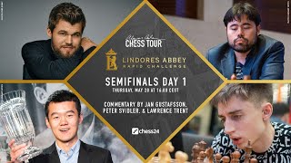 Lindores Abbey Rapid Challenge  Semifinals  Jan Gustafsson  Peter Svidler  LTrent  Day 1 [upl. by Enait]