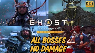 ALL BOSSES  DUELS GHOST OF TSUSHIMA  NO DAMAGE 【4K 60FPS】 [upl. by Tobit]