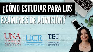 ¿Cómo estudiar para los exámenes de admisión UCRUNATEC [upl. by Stoecker]