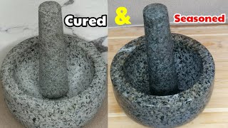 How To Cure amp Season Granite Mortar amp PestleMortar amp Pestle SeasoningPriority Chef Mortar Review [upl. by Aidul]