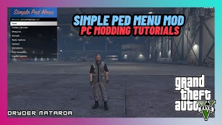 How To Install The Simple Ped Menu Mod Grand Theft Auto V PC Mods [upl. by Tnomel]