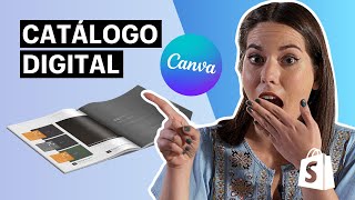 Cómo crear un CATÁLOGO DIGITAL GRATIS  plantilla 🎁 [upl. by Conah]