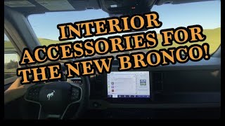 NEW Bronco Interior Accessories [upl. by Sharla]