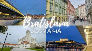 TRAVEL VLOG  One day in Bratislava Slovakia 🇸🇰 [upl. by Notnats]