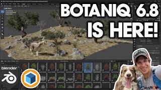 Botaniq 67 Tree Library Addon for Blender [upl. by Feune852]