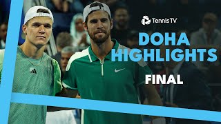 Mensik vs Khachanov For The Falcon Trophy 🏆 Doha 2024 Final Highlights [upl. by Haimirej197]