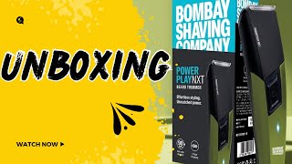 Unboxing 📦BOMBAY SHAVING COMPANY POWER PLAY NXTBEARD TRIMMER Trimmer 90 min Runtime 6 Length [upl. by Celtic]