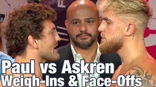 Jake Paul vs Ben Askren WeighIns amp Final FaceOff [upl. by Eimoan]