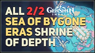 All Sea of Bygone Eras Shrine of Depth Locations Genshin Impact [upl. by Arel522]