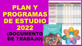 Soy Docente PLAN Y PROGRAMA DE ESTUDIOS 2022 DOCUMENTO DE TRABAJO [upl. by Donnelly368]