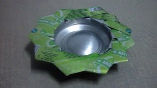 How to Make an Ashtray From Empty Soda Can [upl. by Chrisy]