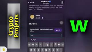 Crypto Projects  Tapswap Code  Crypto Projects That Could Make You a Millionairetapswap [upl. by Latreshia]