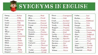 120 Super Common Synonyms to Increase Your Vocabulary in English [upl. by Arinayed]