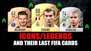 FIFA 22  ICONS AND THEIR LAST FIFA CARDS 😱🔥 ft Beckham Ronaldo Zidane etc [upl. by Janie]