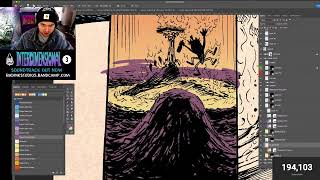 Live Comic Coloring  What can we do with only 16 colors [upl. by Parthen]