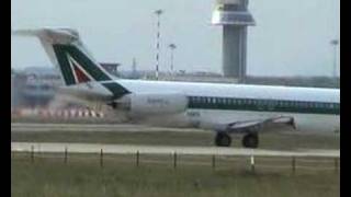 Alitalia McDonnell Douglas Md82 TAKE OFF [upl. by Zadack]