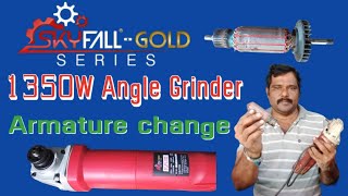 Angle grinder armature change telugu powertool repair manikantapowertools [upl. by Mahgem]