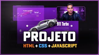 Projeto criativo com HTML CSS e JavaScript A criação de um site com animações [upl. by Ettennig57]