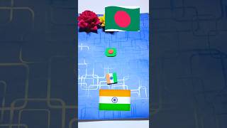 Mixing Flag Colors IndiaBangladesh Combo 🎨🇮🇳🇧🇩shorts youtubeshorts claycolourmixingindiadiy [upl. by Refannej]