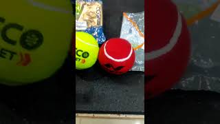 cosco cricket ball vs tennis ball bounce test cosco ball cricket trendingshorts tennis test [upl. by Bloxberg439]