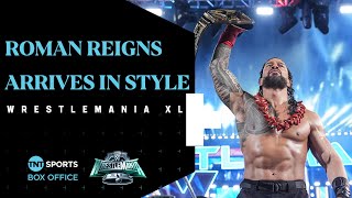 🩸 The Tribal Chief Roman Reigns honours The Bloodline in WrestleMania XL entrance [upl. by Ardnola465]