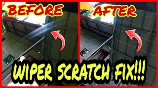 Toyota Wigo rear windshield wiper scratch removal [upl. by Yelrac]