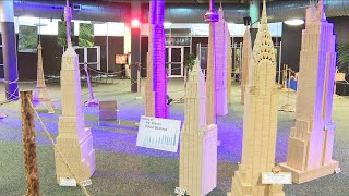 Worlds most iconic structures made of toothpicks at MOSI [upl. by Formica]