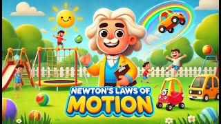 Newtons Laws of Motion for Kids  Fun and Easy Science Lesson [upl. by Mulry]