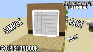 6x6 Piston Door  Minecraft 121 Redstone Tutorial [upl. by Xavier]