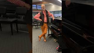 Safely moving an upright piano on a dolly [upl. by Yankee]