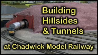 BUILDING HILLSIDES amp TUNNELS at Chadwick Model Railway  202 [upl. by Sinai]