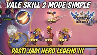 TUTORIAL VALE SKILL 2  COMMANDER PALING SERU BUAT DIMAINKAN Magic Chess Mobile Legends Bang Bang [upl. by Annagroeg]